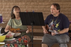 Joey and Mary playing