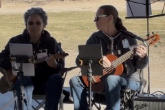 Rose and Kathy playing